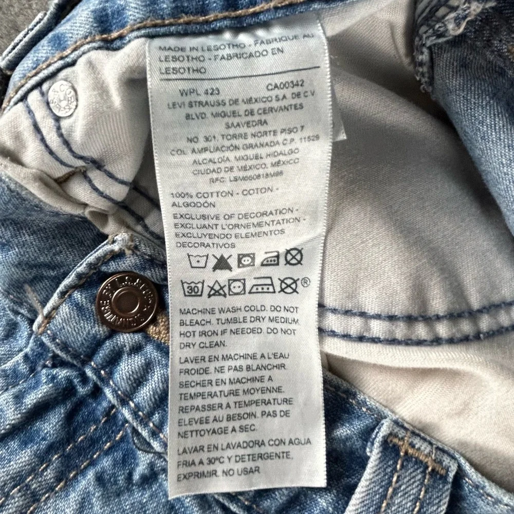 Levi Strauss Signature Gold Workwear Carpenter Jeans Mens 38x32 Blue Medium Wash